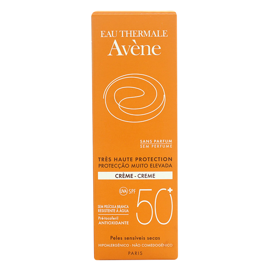 Kem Chống Nắng Không Mùi Cho Da Kích Ứng Avène Very High Protection Cream SPF50+ Fragrance Free (50ml)