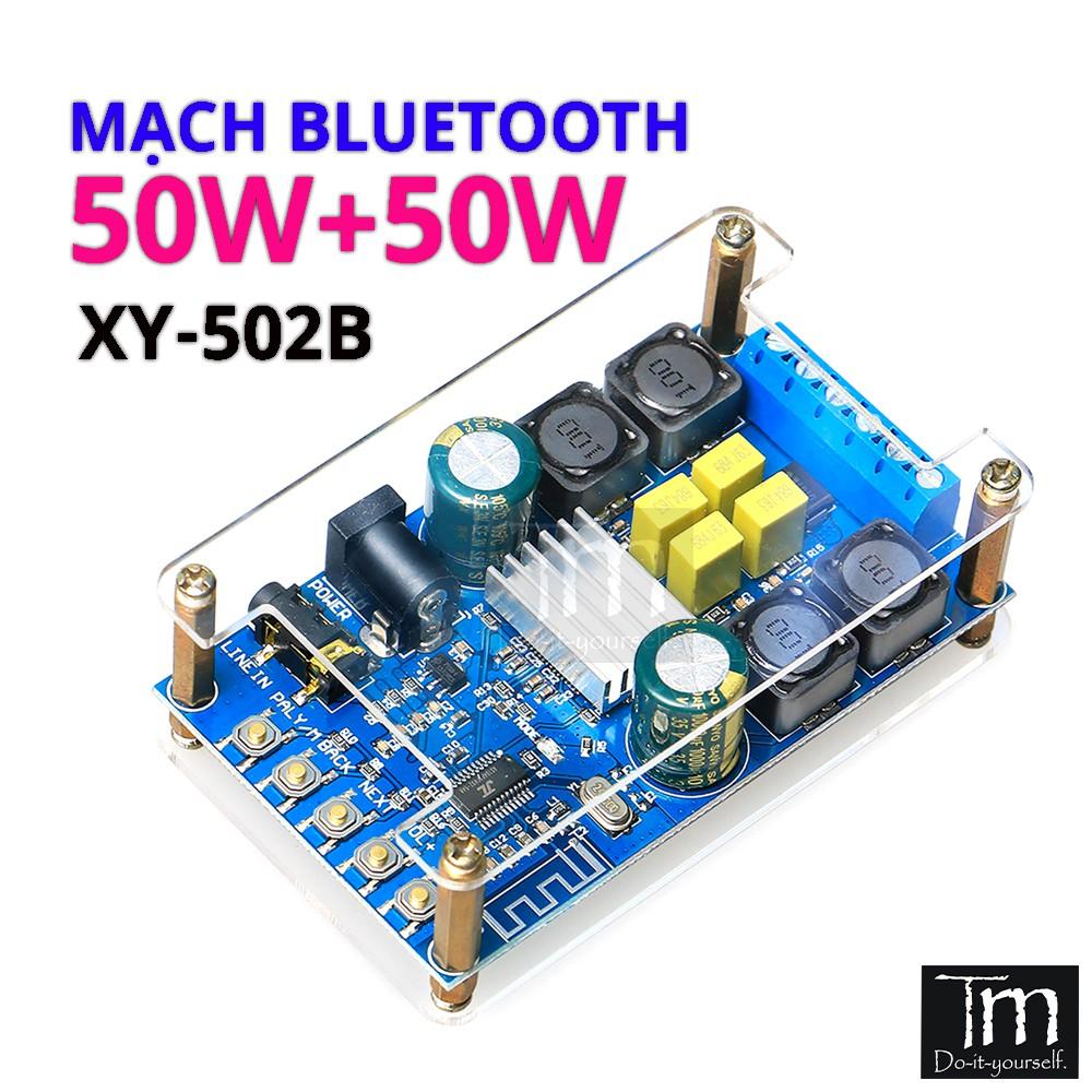 Mạch Khuếch Đại Âm Thanh Bluetooth 4.2 50W + 50W XY-502B Không Âm Thanh POP