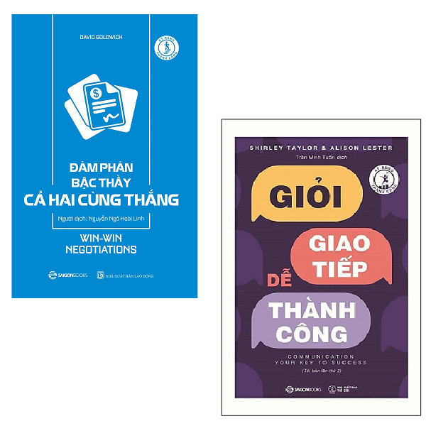 Bộ 2 cuốn:  Giỏi Giao Tiếp Dễ Thành Công - Đàm Phán Bậc Thầy Cả Hai Cùng Thắng