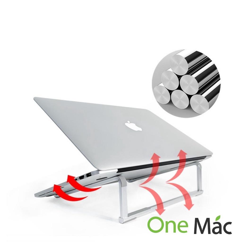 Giá đỡ Macbook kiêm đế tản nhiệt Laptop nhôm L230 chắc chắn, gấp gọn, kê cao tản nhiệt tốt