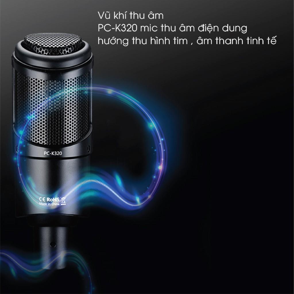 Mic thu âm Takstar PC-K320 Thu Âm Hát Livestream Phòng Thu Chuyên Nghiệp Âm Thanh Sống Động - Hàng Chính Hãng