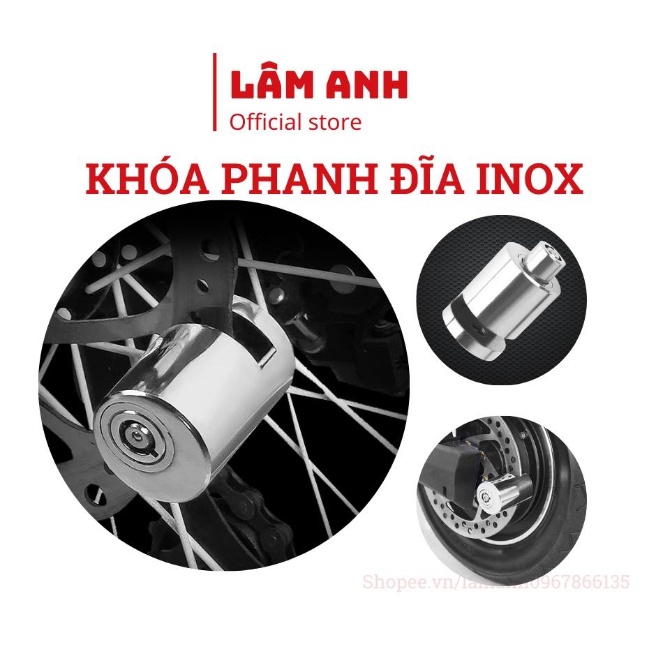 Khóa phanh đĩa innox chống trộm an toàn cho xe máy