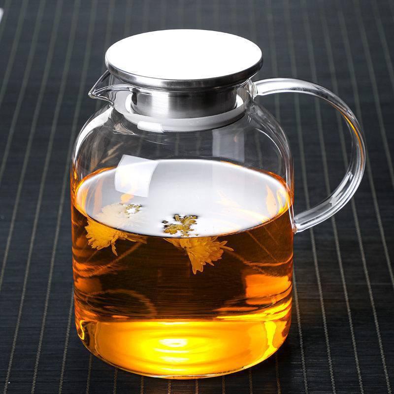 Bình thủy tinh đựng nước BĐN-02, Bình thủy tinh chịu nhiệt có Nắp bằng Inox 304-Dung tích 1000/1800ml