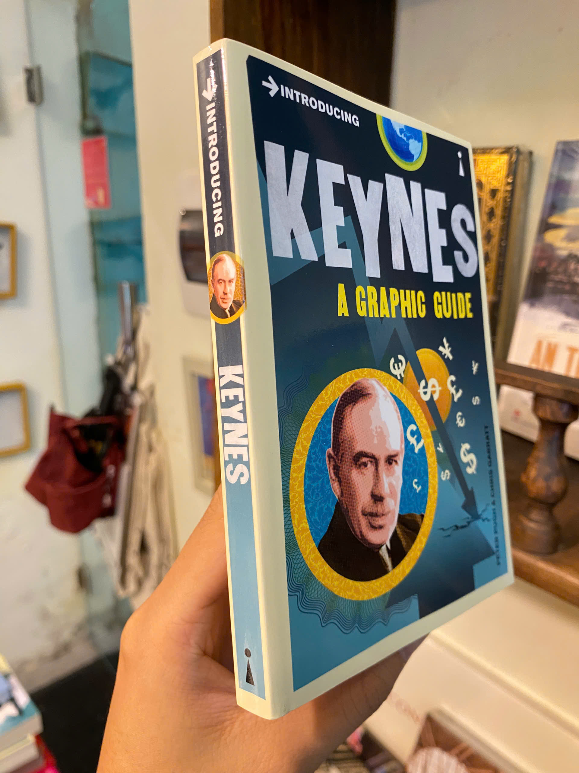Sách - Introducing Keynes: A Graphic Guide by Peter Pugh | Economics English Book / Ngoại văn