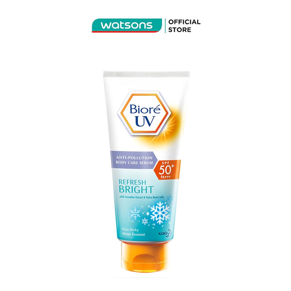 Serum Chống Nắng Dưỡng Thể Biore Kháng Bụi - Sáng Mịn Mát Lạnh Refresh Bright 150ml