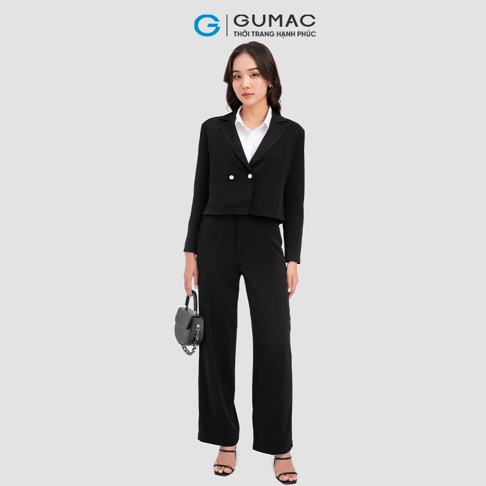 Blazer lửng 2 nút thời trang GUMAC AC11099