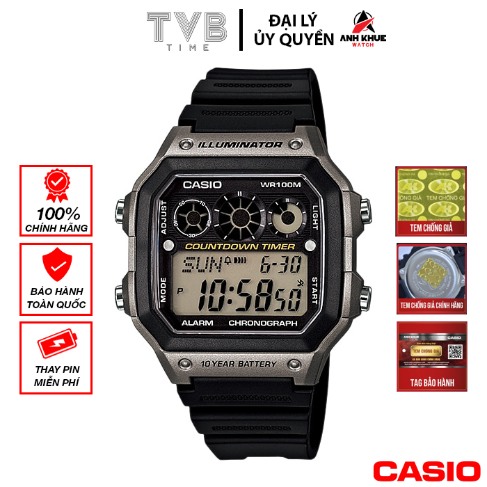 Đồng hồ nam dây nhựa Casio AE-1300WH-8AVDF