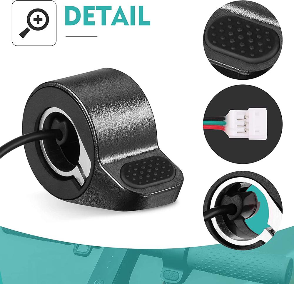 Van Tiết Lưu Chân Ga Accessorie Xe Điện Ngón Tay Ngón Tay Cái Tốc Độ Van Tiết Lưu Thay Thế Cho Xiaomi M365 Pro 1S Xe Điện Color: Black