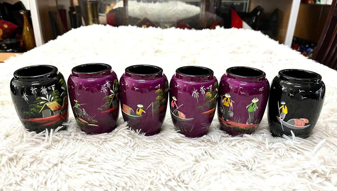 Hủ cắm viết Thanh Bình Lê 10x7 cm hàng xuất khẩu nhiều mẫu mã