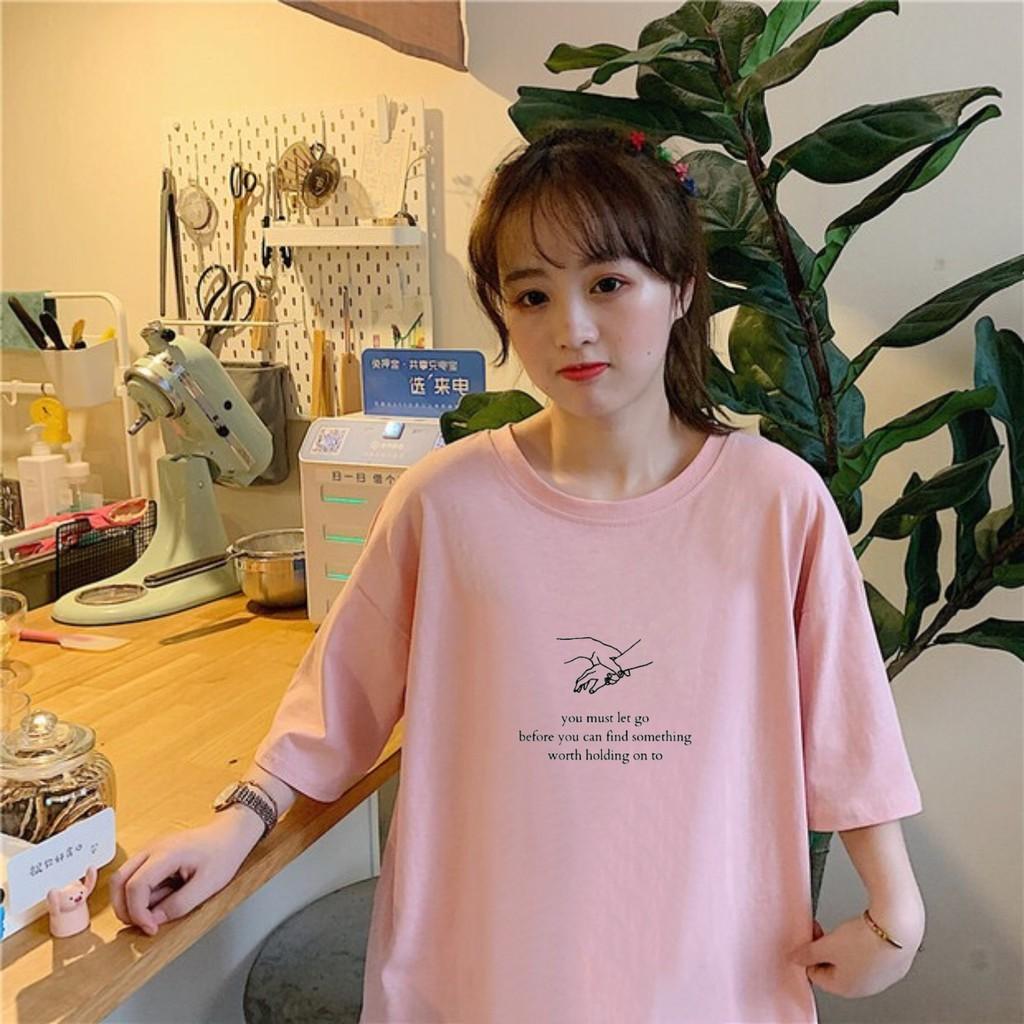 Áo thun tay lỡ You Must Let Go phông Unisex nam nữ tee oversize form rộng pull Ulzzang Streetwear Hàn Quốc vải mềm