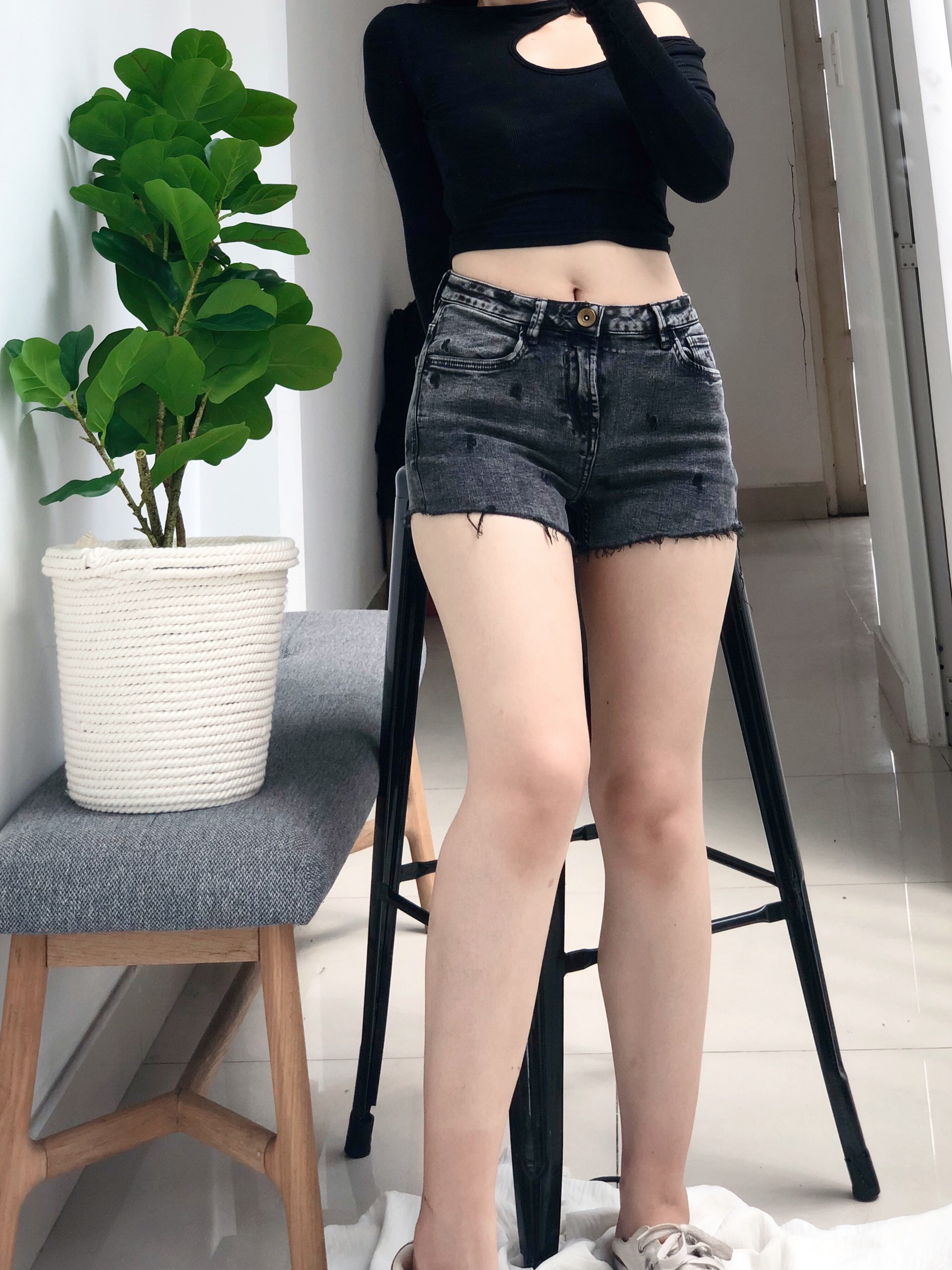 Quần short jean