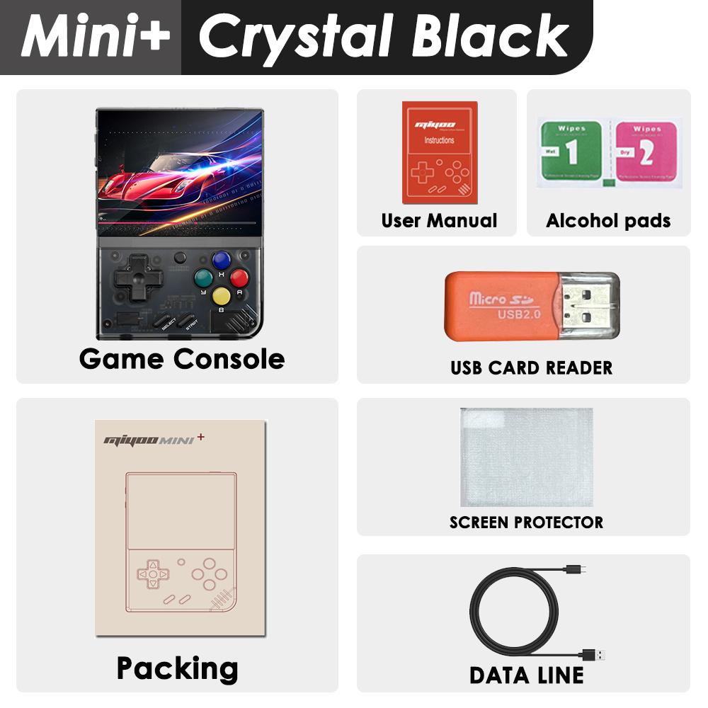 Miyoo Mini Plus Di Động Retro Máy Chơi Game Cầm Tay Màn Hình IPS 3.5 Inch Mini V2 V3 Video Máy Chơi Game Hệ Thống Linux Trò Chơi Cổ Điển