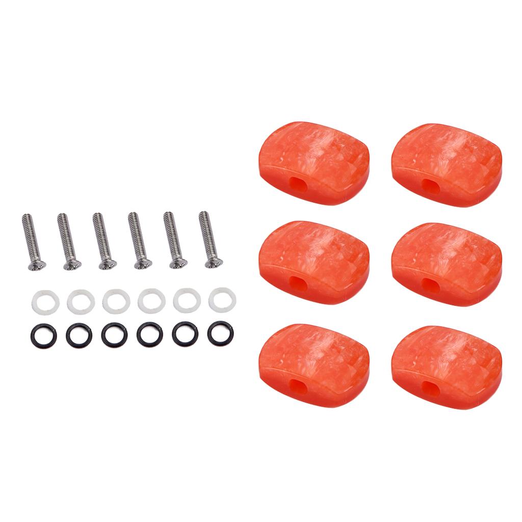 6 Pieces Guitar Tuning Pegs Tuners Machine Heads Replacement Buttons Knobs for Classical Guitar