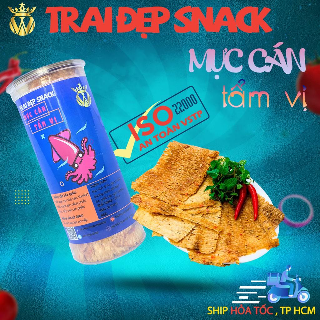 MỰC CÁN TẨM VỊ HỦ PET 250G - TRAI ĐẸP SNACK
