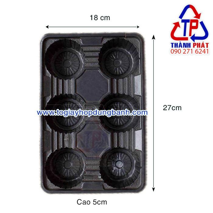 100 khay nhựa 6 ngăn đựng 6 ly trà sữa - khay nhựa 6 ô đựng ly chống đổ