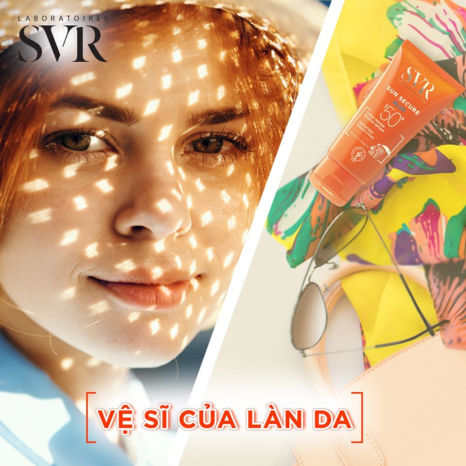 Kem chống nắng SPF50 SVR sun secure blur 50ml TẶNG mặt nạ Sexylook