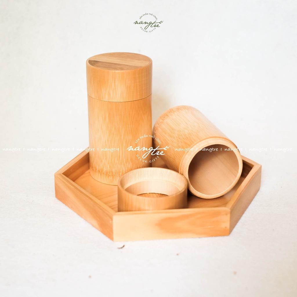 Hộp đựng bằng tre - hộp tre đựng trà - Bamboo tea box