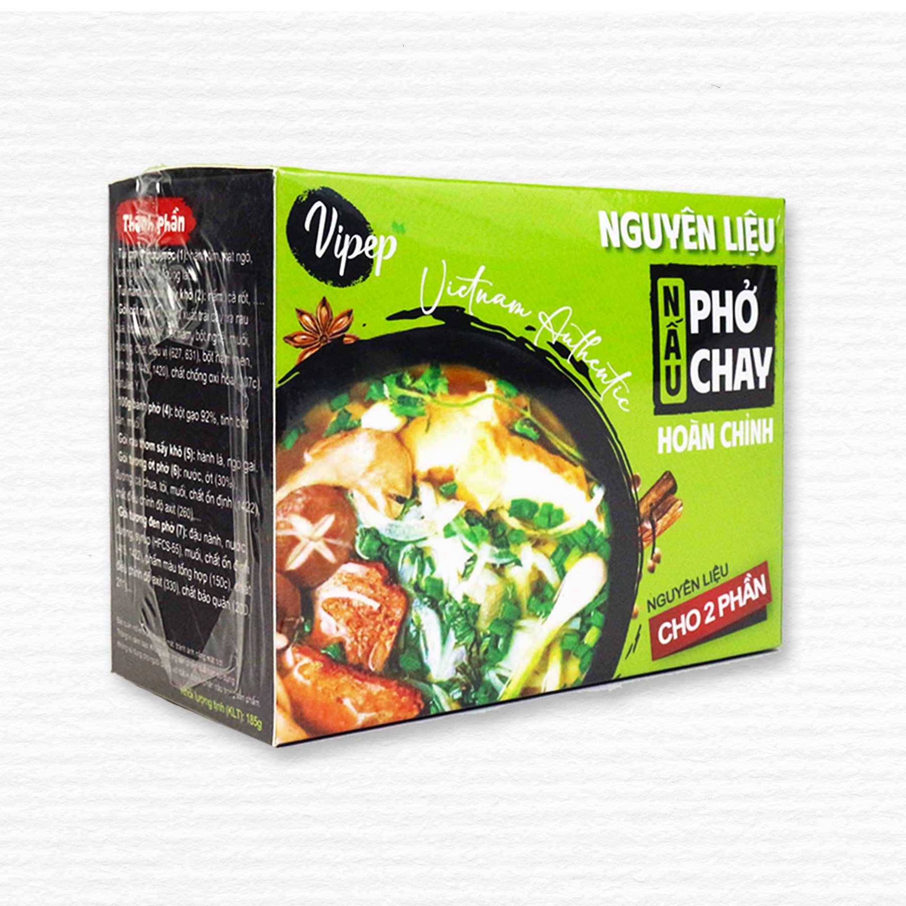 Nguyên Liệu Nấu Phở Chay Hoàn Chỉnh Vipep 185G