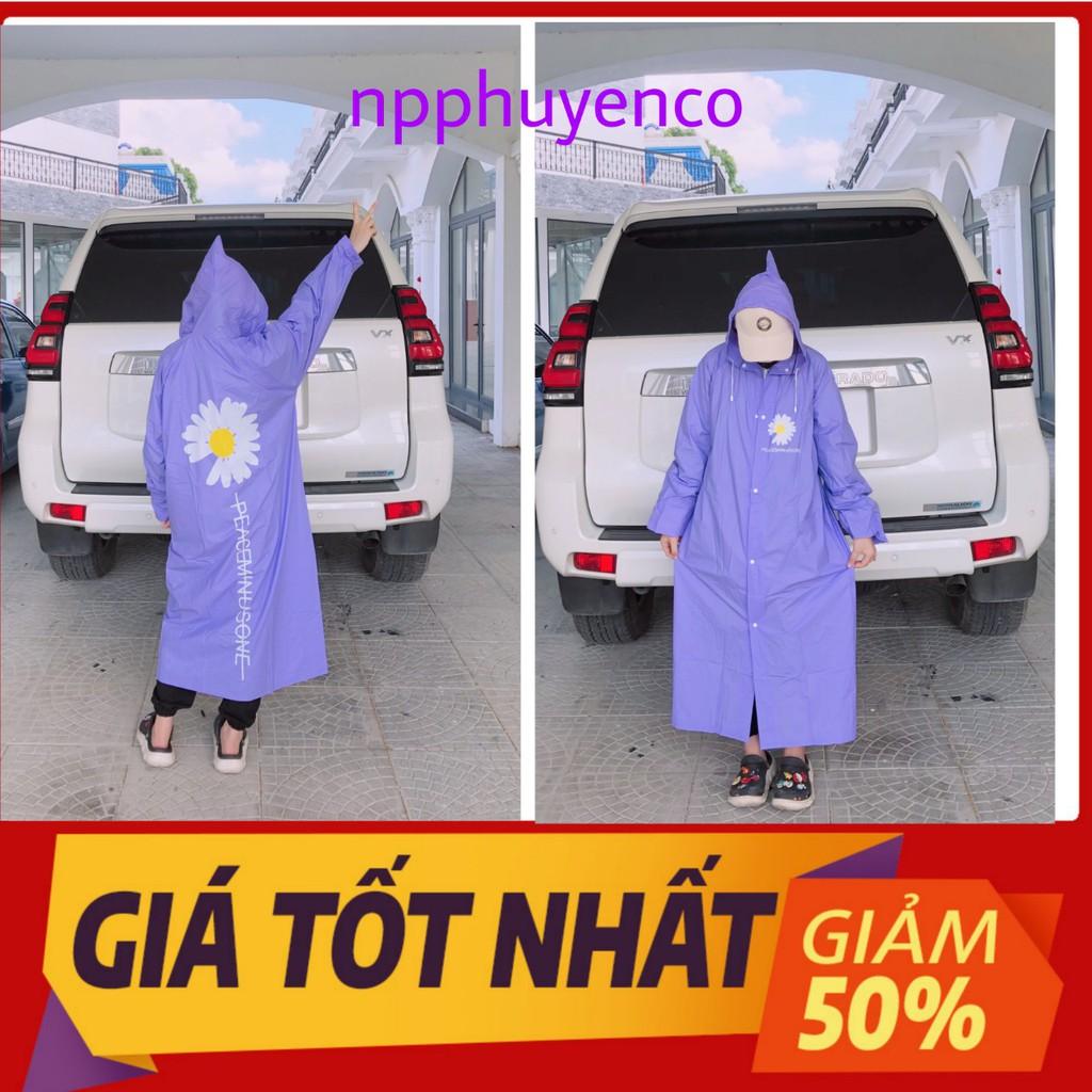 Áo mưa măng tô Hoa cúc - STYLE HÀN QUỐC-. SIÊU HOT 2021. .