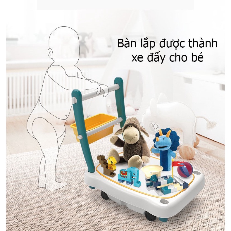 Đồ Chơi Bàn Lắp Ráp Mô Hình Đa Năng 8in1 Lắp Thành Xe Trở Hàng Chịu Lực Cho Bé Thỏa Sức Sáng Tạo