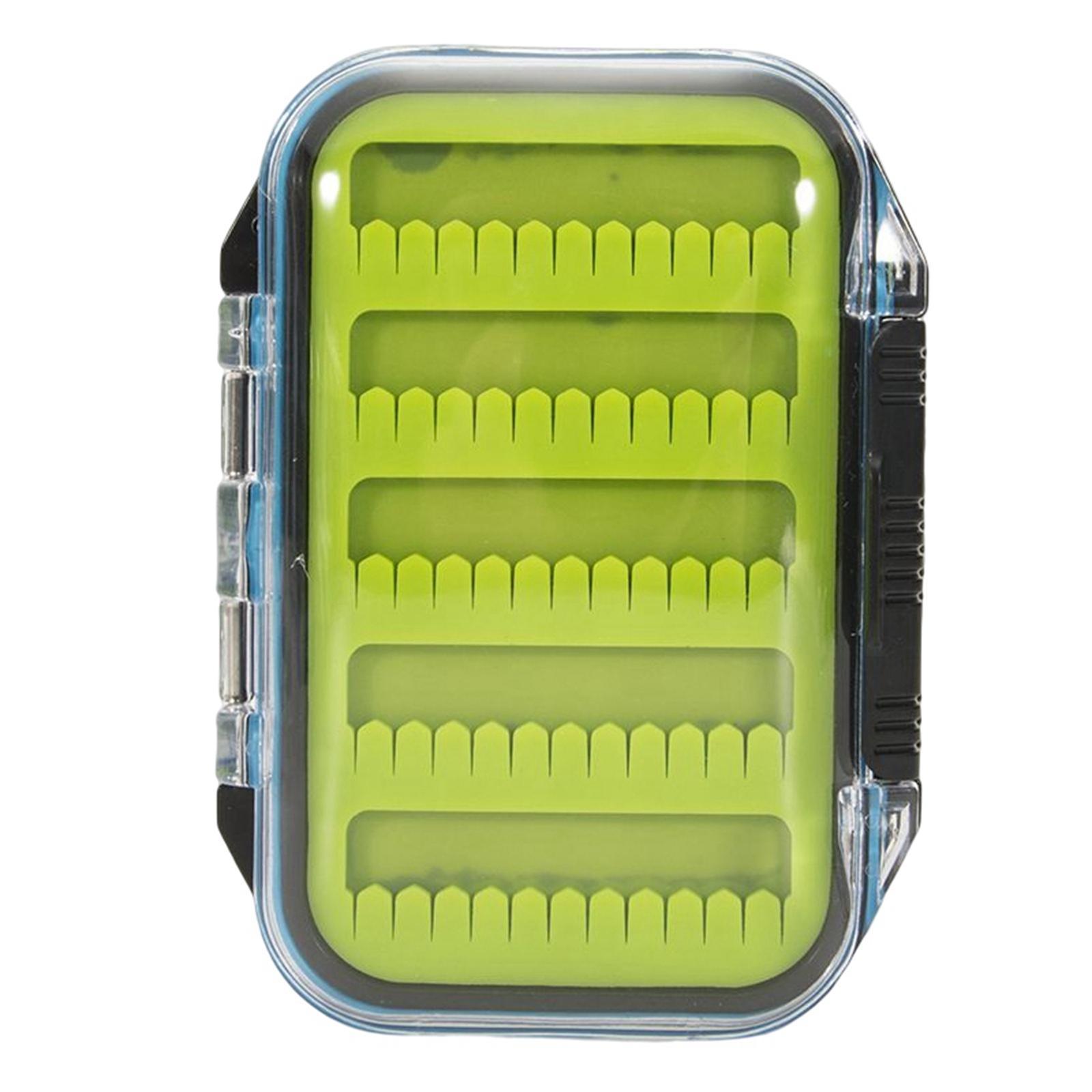 Silicone Fly Fishing Box Double Sided Streamer Flies Container Fishing Lure Hook Tackle Box