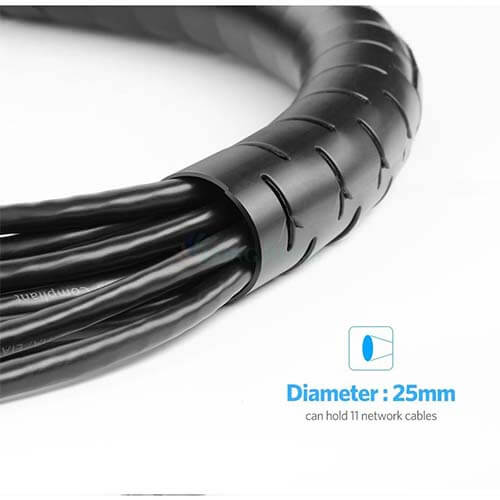 Dây ống xoắn bảo vệ dây cáp Ugreen Cable Zipper LP121 - Hàng chính hãng