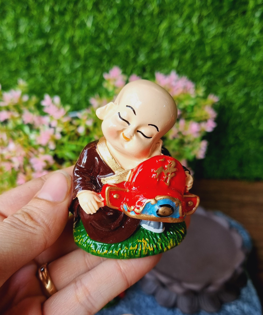 Bộ 05 tượng chú tiểu Ngũ Phúc Lâm Môn 7cm