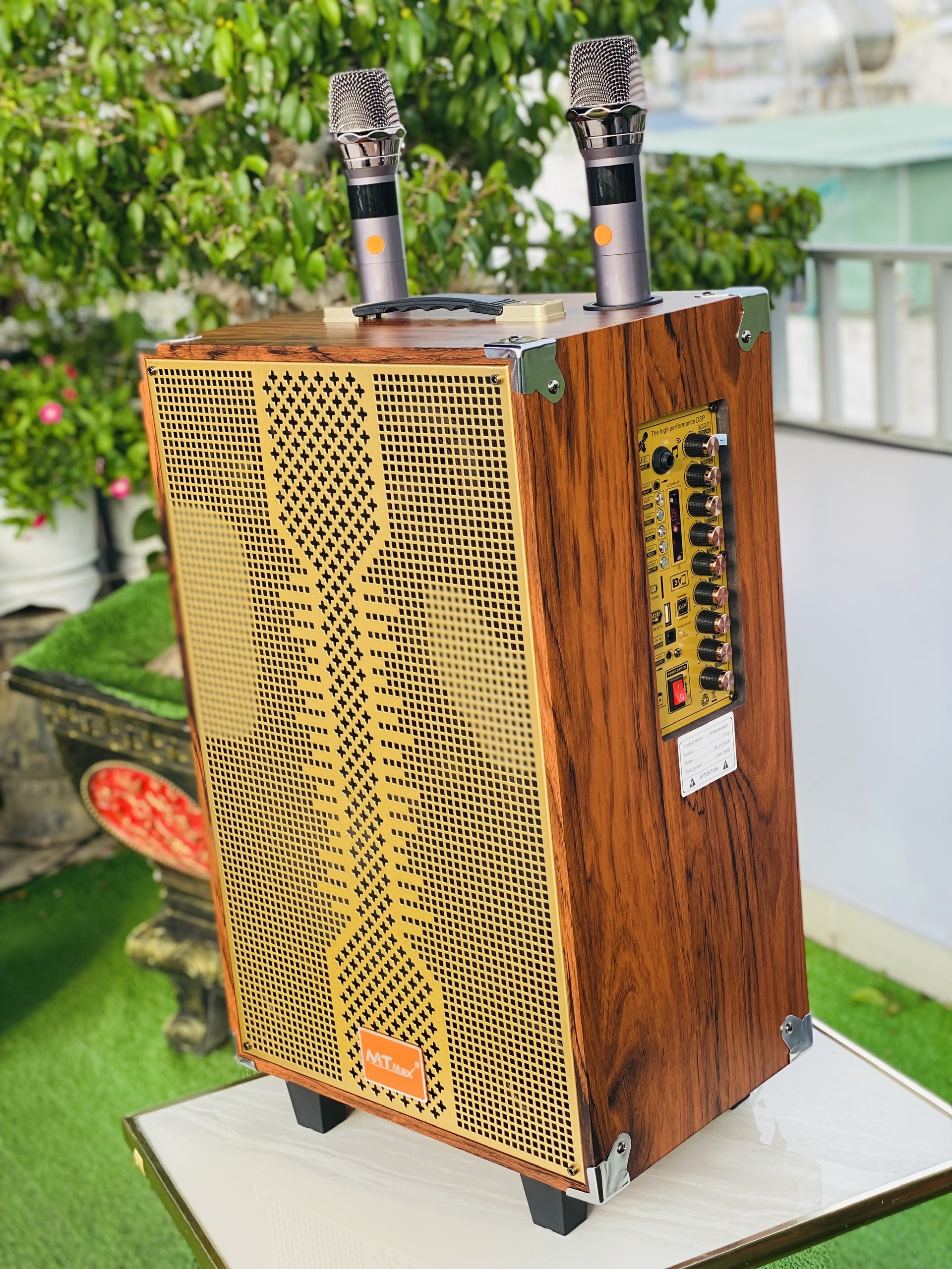Loa Xách Tay Karaoke Nghe Nhạc T3 Pro Bass 30 – Công Suất 500W, Kết Nối Bluetooth, Kèm  Micro Không Dây Hàng Nhập Khẩu