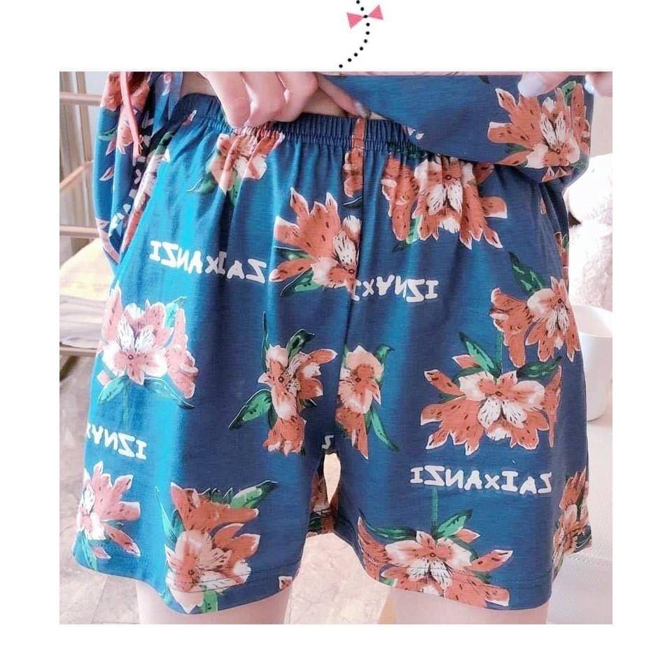 Bộ Đùi Mặc Ở Nhà 2 Dây Vạt Xéo,Hàng Nhập Quảng Châu lên form chuẩn