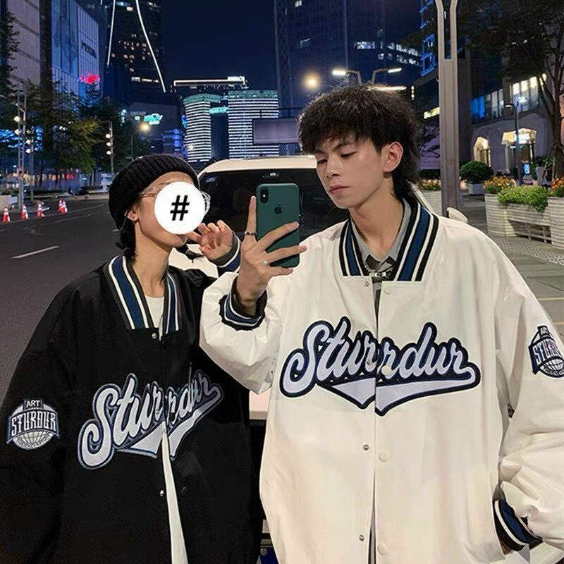 Áo Khoác Bomber Unisex Ulzzang STURDUR Form Rộng Đẹp Nam Nữ