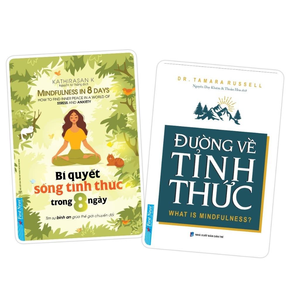 Combo Bí Quyết Sống Tỉnh Thức Trong 8 Ngày + Đường Về Tỉnh Thức - Bản Quyền