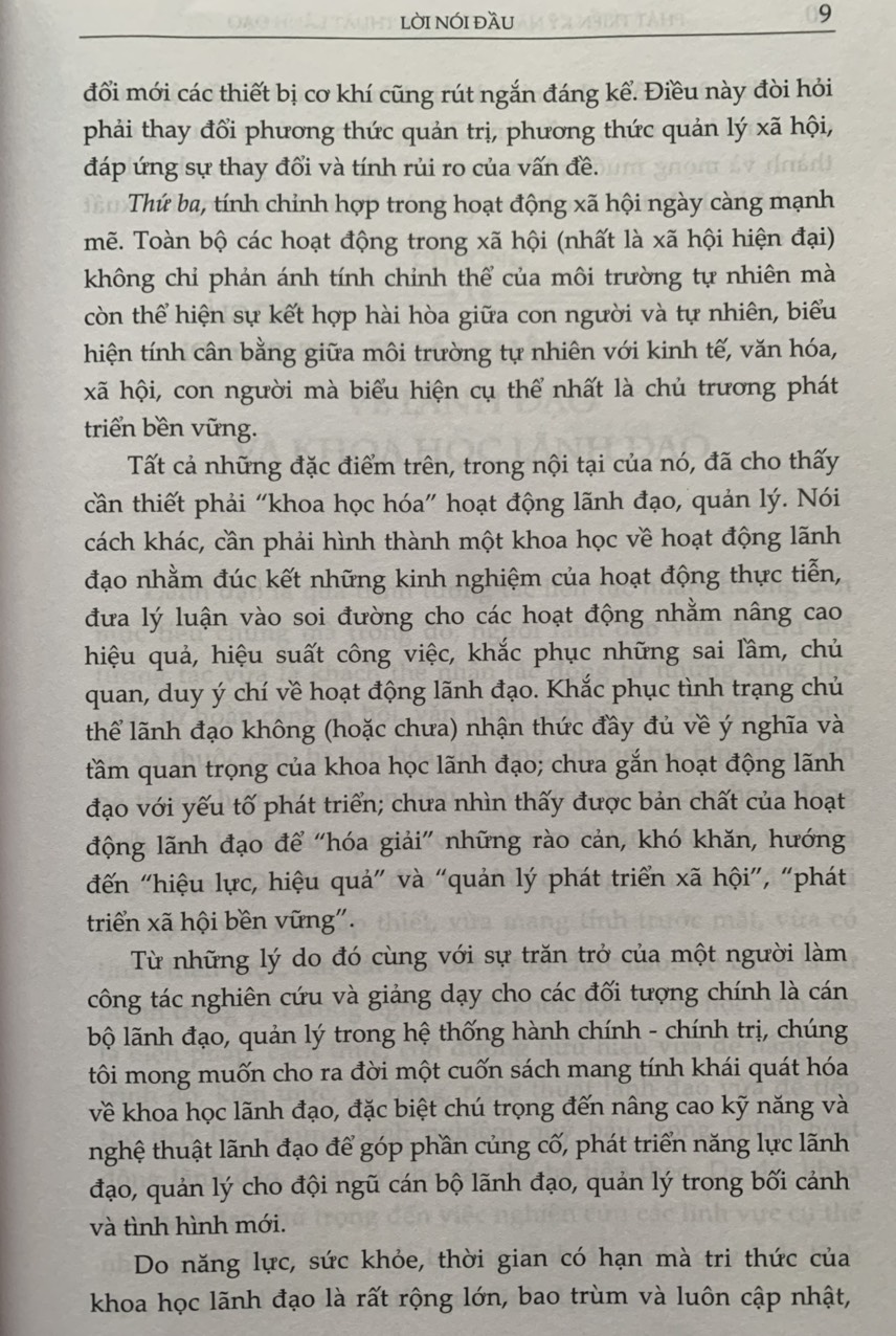 Phát triển kỹ năng và nghệ thuật lãnh đạo