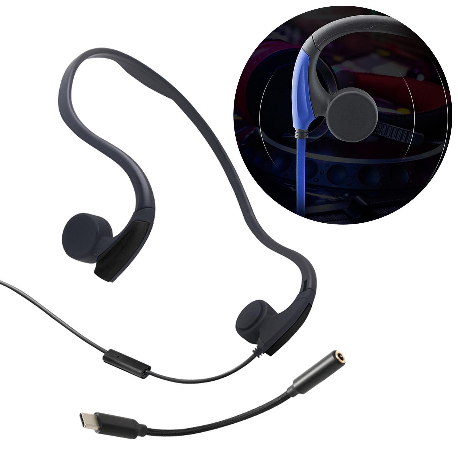 Bone Conduction Wired Headset Voice Control Headphones for Running Outdoor Sport