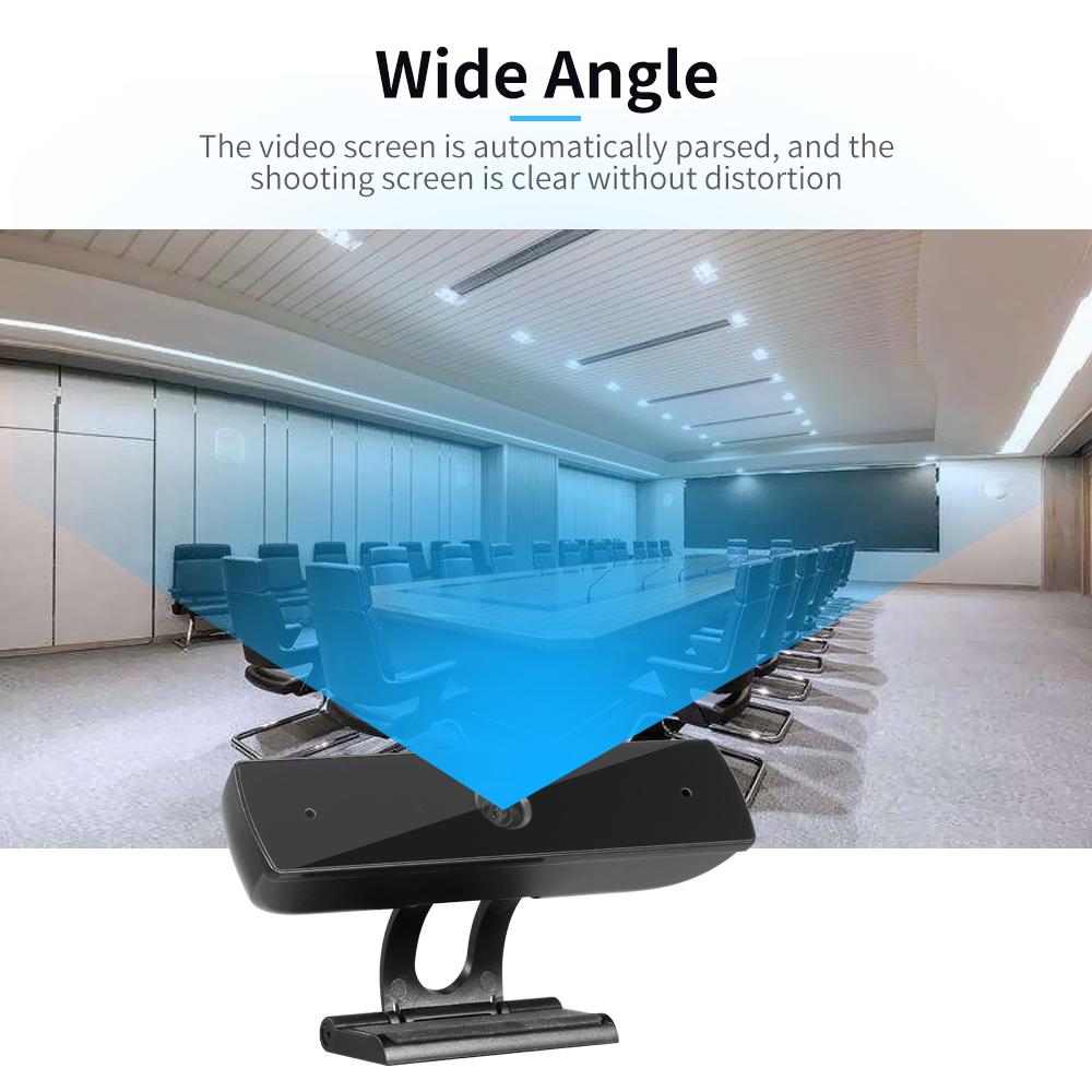 Camera hội nghị HD 1080P Góc rộng tiêu cự cố định Camera hành trình USB tích hợp micrô không có ổ đĩa cho PC