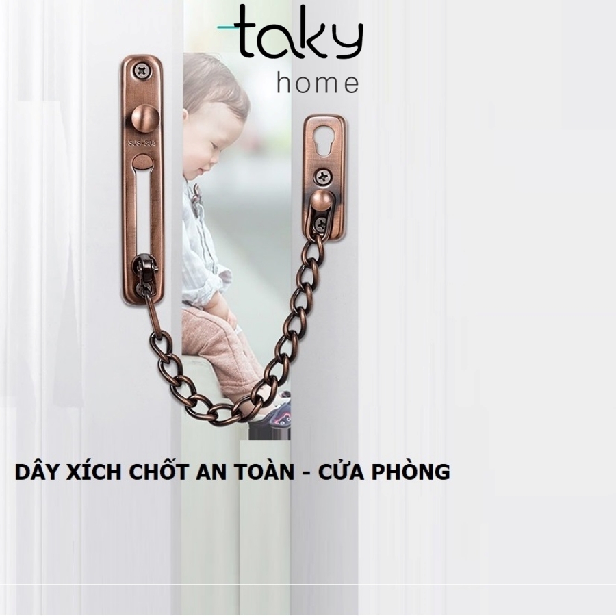 Dây Xích Chốt An Toàn, Hạn Chế Đẩy Cửa, Đảm Bảo An Toàn, Bảo Vệ Người Trong Gia Đình và Trẻ Nhỏ. TakyHome 3100