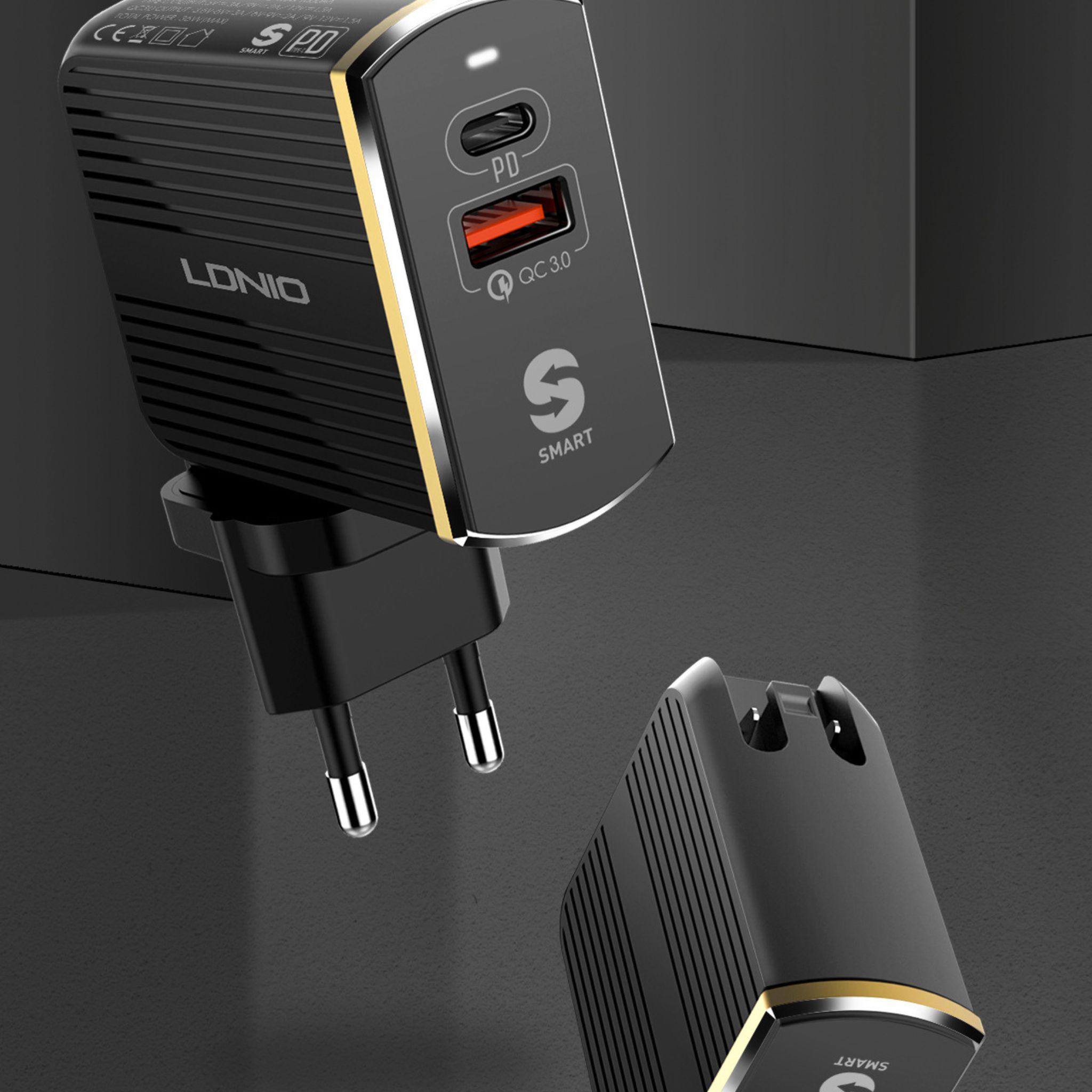 Tẩu sạc nhanh ô tô LDNIO 36W sạc nhanh an toàn, tích hợp cổng USB, cổng quick sạc nhanh 3.0 - Thành Công Mobile
