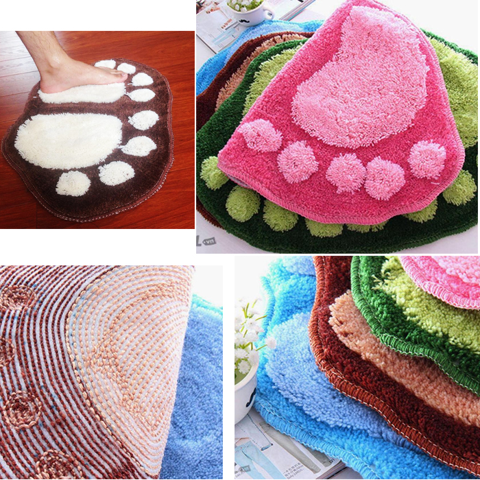 Thảm lau chân hình bàn chân siêu thấm - Tặng khẩu trang chống bụi