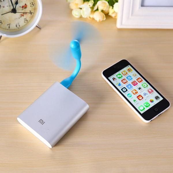 Quạt Mini 2 Cánh Tháo Rời Cổng USB Có Thể Uốn Cong - Quạt Điều Hòa Mini Tích Điện Nhỏ Gọn