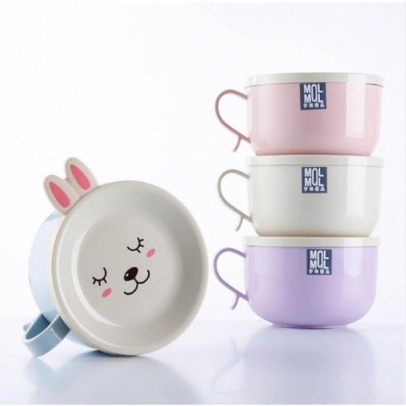 Ca úp mì tai thỏ lõi inox có tay cầm tiện lợi
