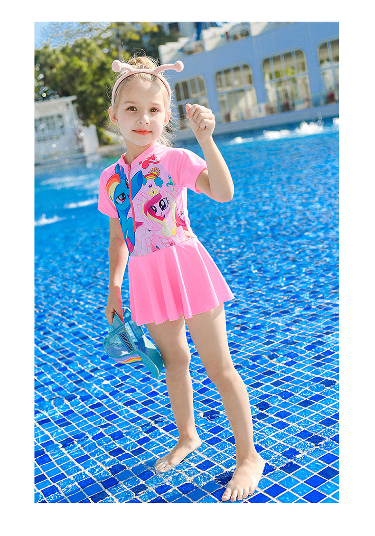 Đồ bơi bé gái họa tiết pony dễ thương