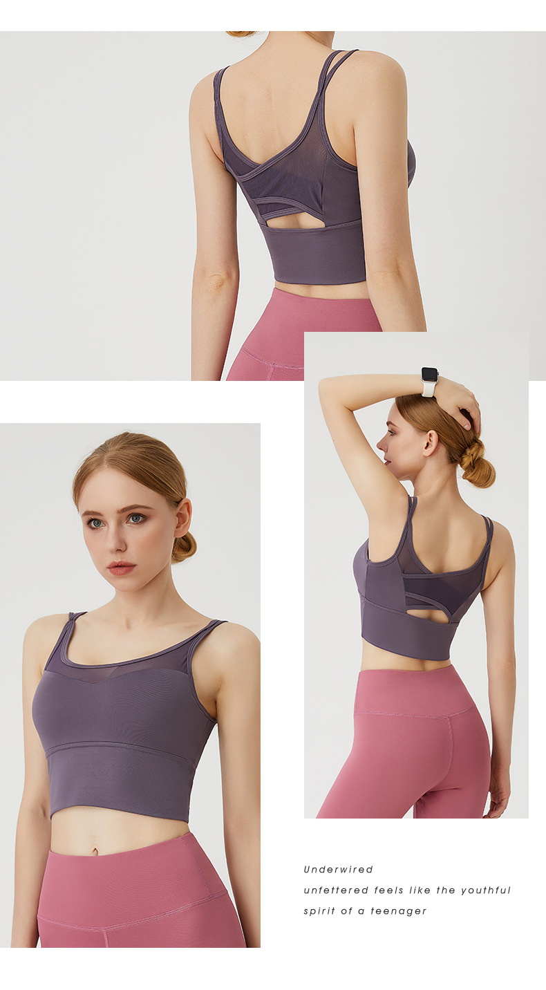 Áo Bra áo tập Yoga áo tập gym cao cấp áo chạy thể dục áo ngực phong cách Châu Âu mã 0012