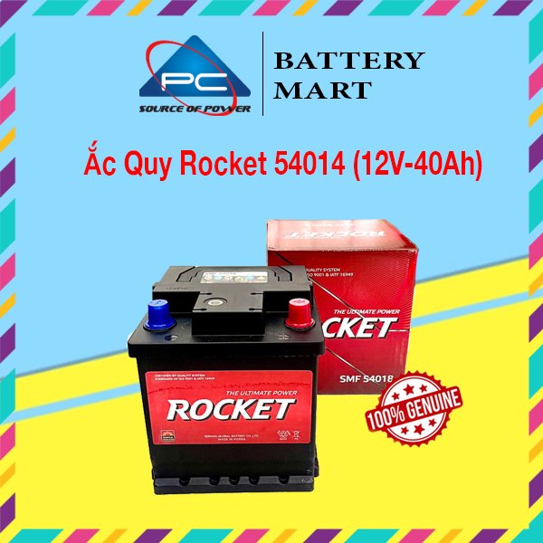 Ắc Quy ROCKET SMF 54018 12V-40Ah