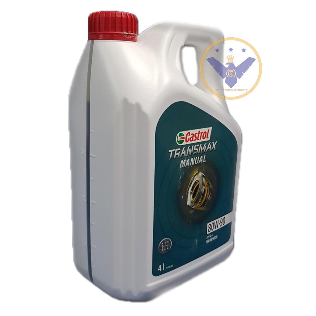 Dầu cầu, hộp số tay ô tô Castrol Transmax Manual 80W-90 API GL4 Can 4L