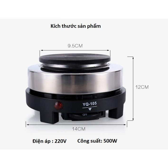 BỘ ẤM PHA CÀ PHÊ MAKER 450ml + TẶNG KÈM BẾP ĐIỆN MINI 500W - Home and Garden