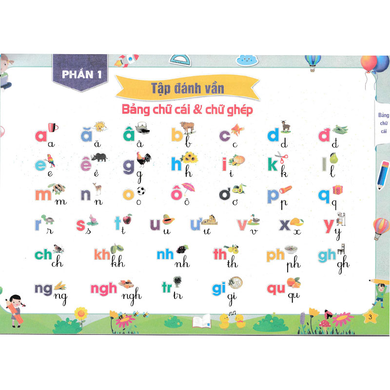 Tập Đánh Vần Tiếng Việt - Bí Quyết Giúp Con Đọc Tiếng Việt Thông Thạo Dành Cho 4-6 Tuổi