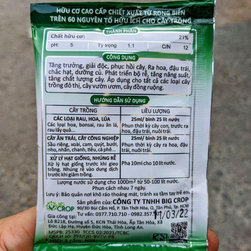 Phân bón Rong Biển Seaweed Japan . Dưỡng lá, kích rễ, kéo đọt, ra hoa, đậu quả