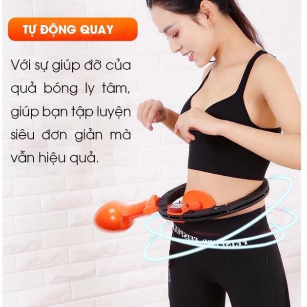 Vòng lắc eo thông minh có đếm số - Máy tập thể hình eo, thon gọn dáng cao cấp Hula