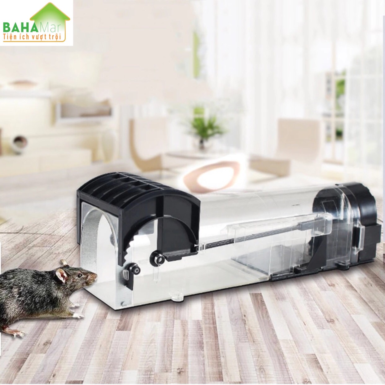 BẪY CHUỘT THÔNG MINH NHÂN ĐẠO TỰ ĐỘNG KHÓA "BAHAMAR" dụ chuột vào và khóa lại để chuột không thoát ra được và yếu dần