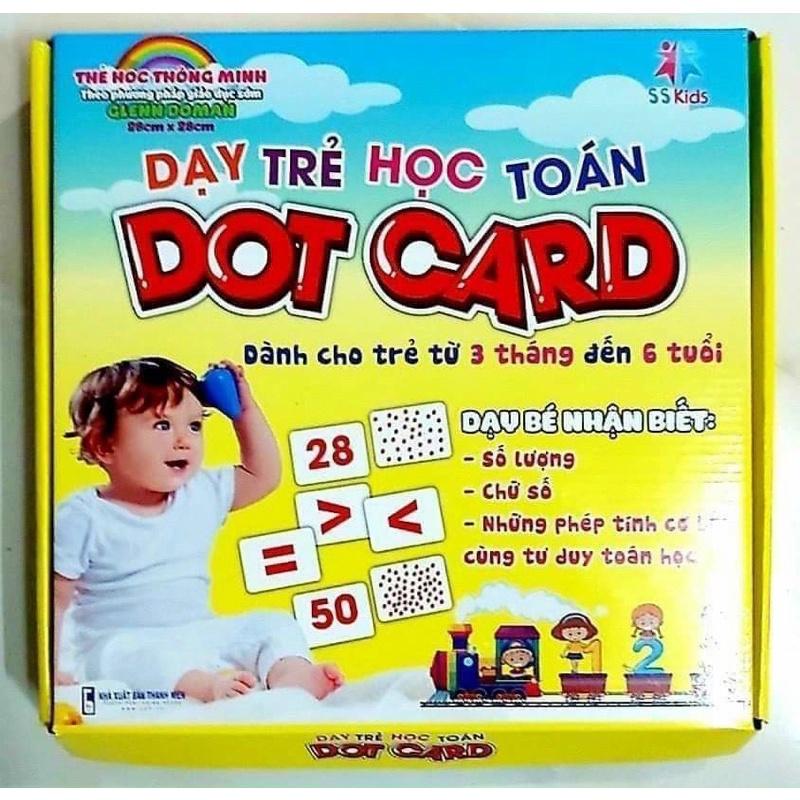 BỘ THẺ DẠY TRẺ HỌC TOÁN DOT CARD (56 thẻ) dành cho các bé 0-6 tuổi- MT books