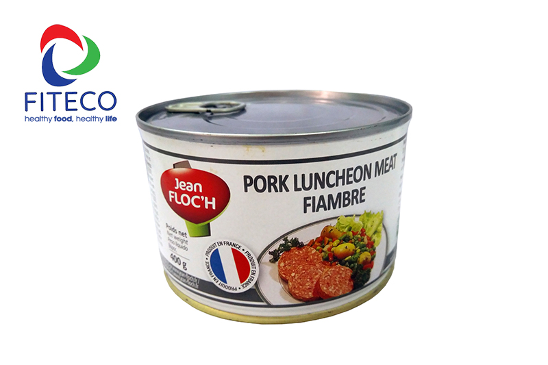 PATE PORK LUNCHEON MEAT 400gr - Pate thịt Heo hiệu Jean Floc'h